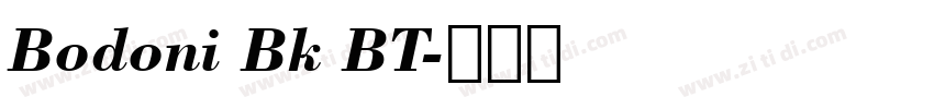 Bodoni Bk BT字体转换
